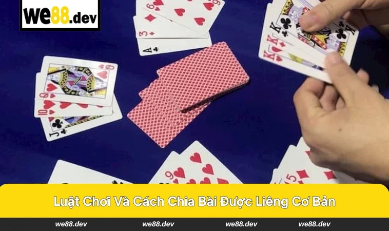 Người chia bài liêng trong ván chơi thực tế.